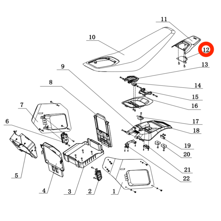 Seat Cushion Lock Hook Bracket