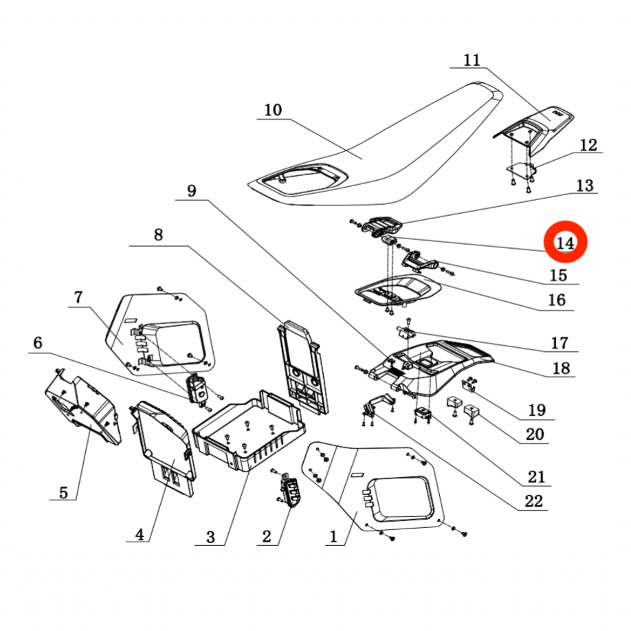 Seat Cushion latch mount