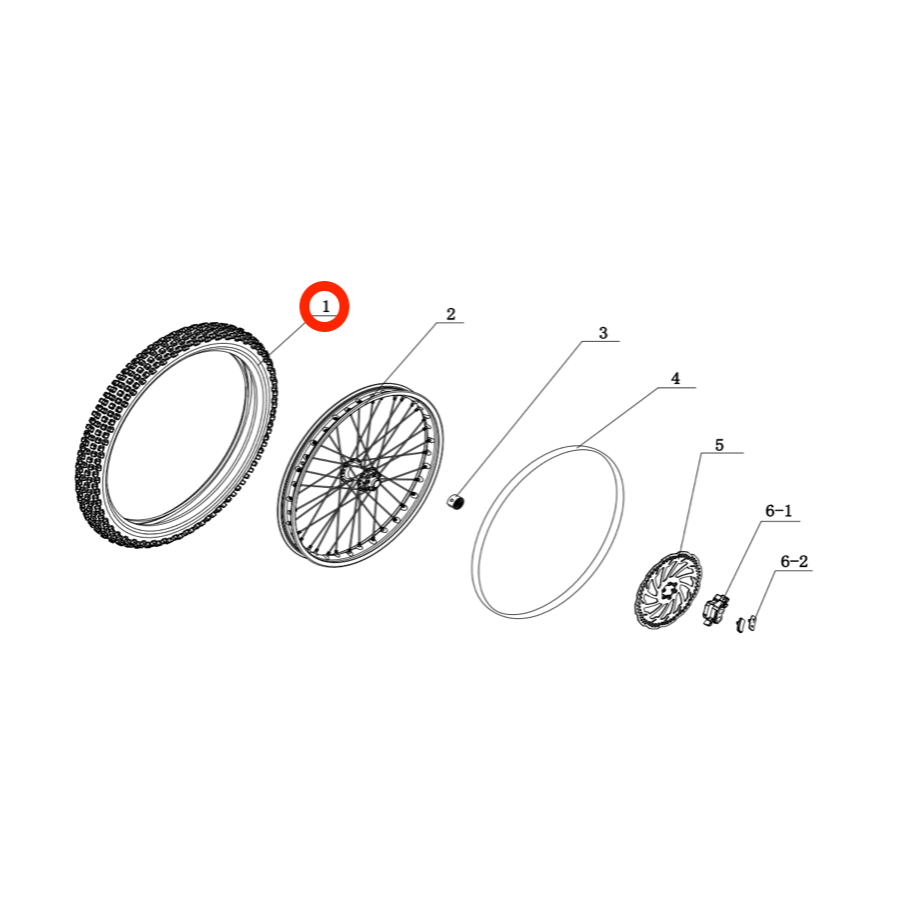 Off Road Tire 19"