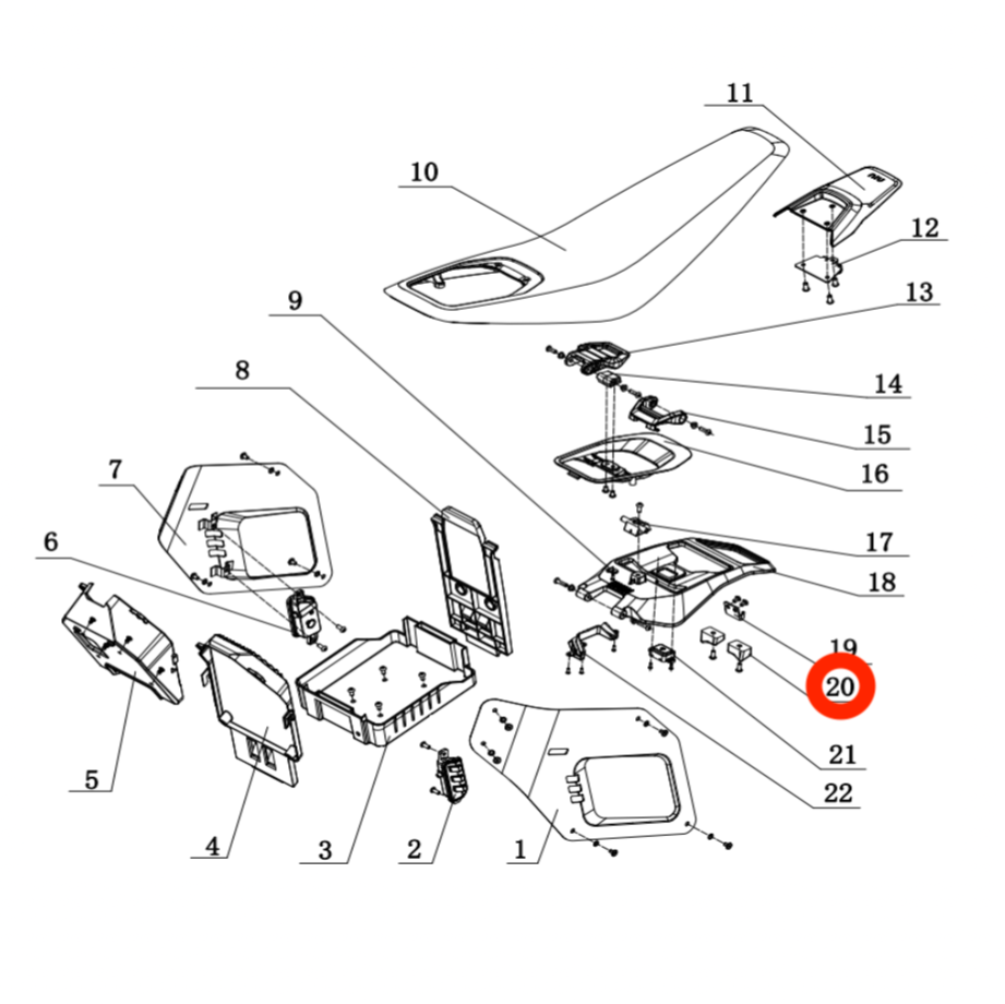 Battery Holder Block (Right)