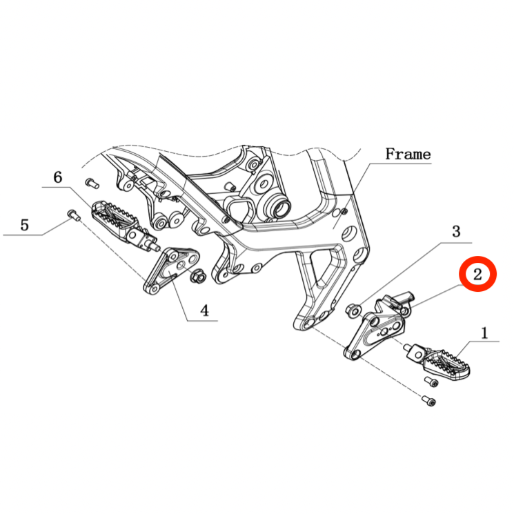 Left Foot Peg Bracket