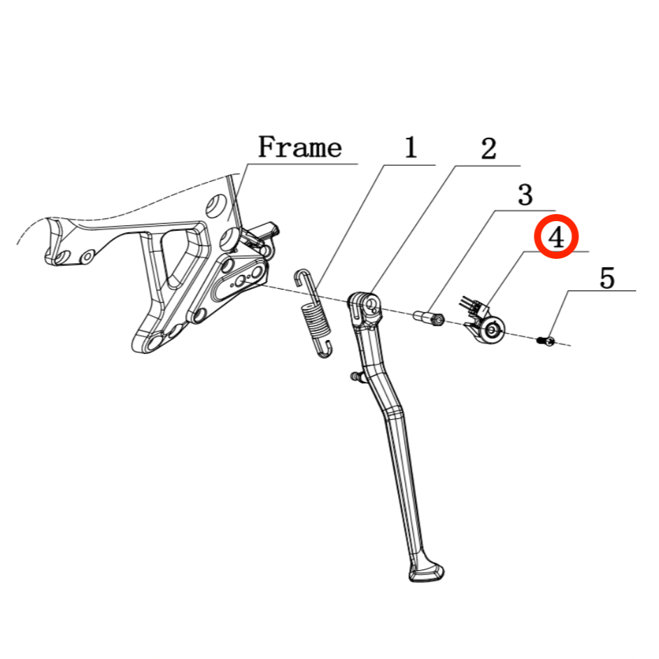 Kickstand sensor ON/OFF Switch