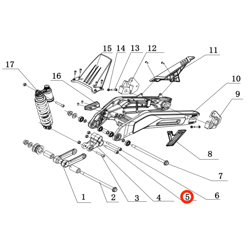 Rear Linkage Shaft Bolt #1