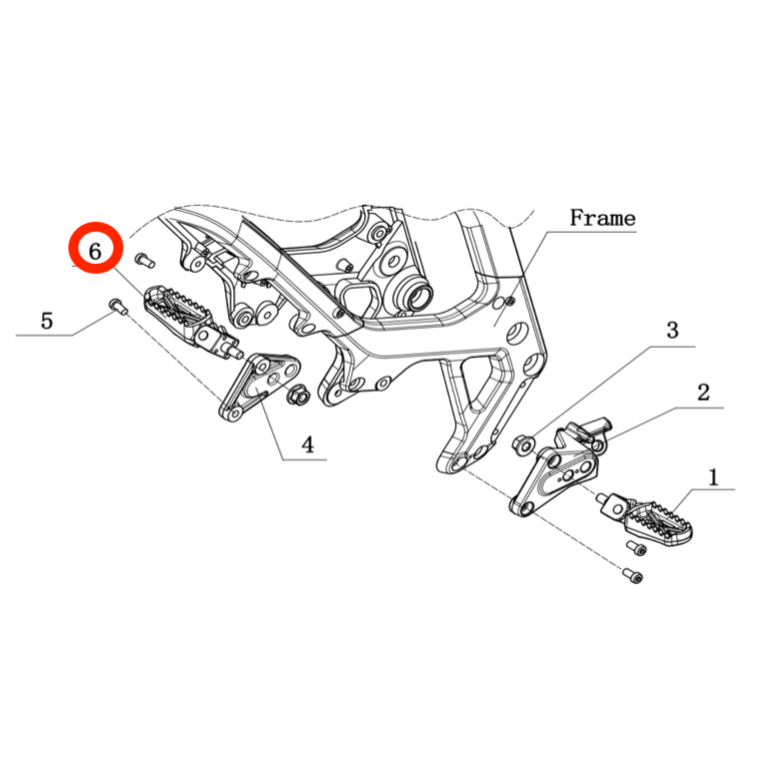 Right Foot Peg Assembly