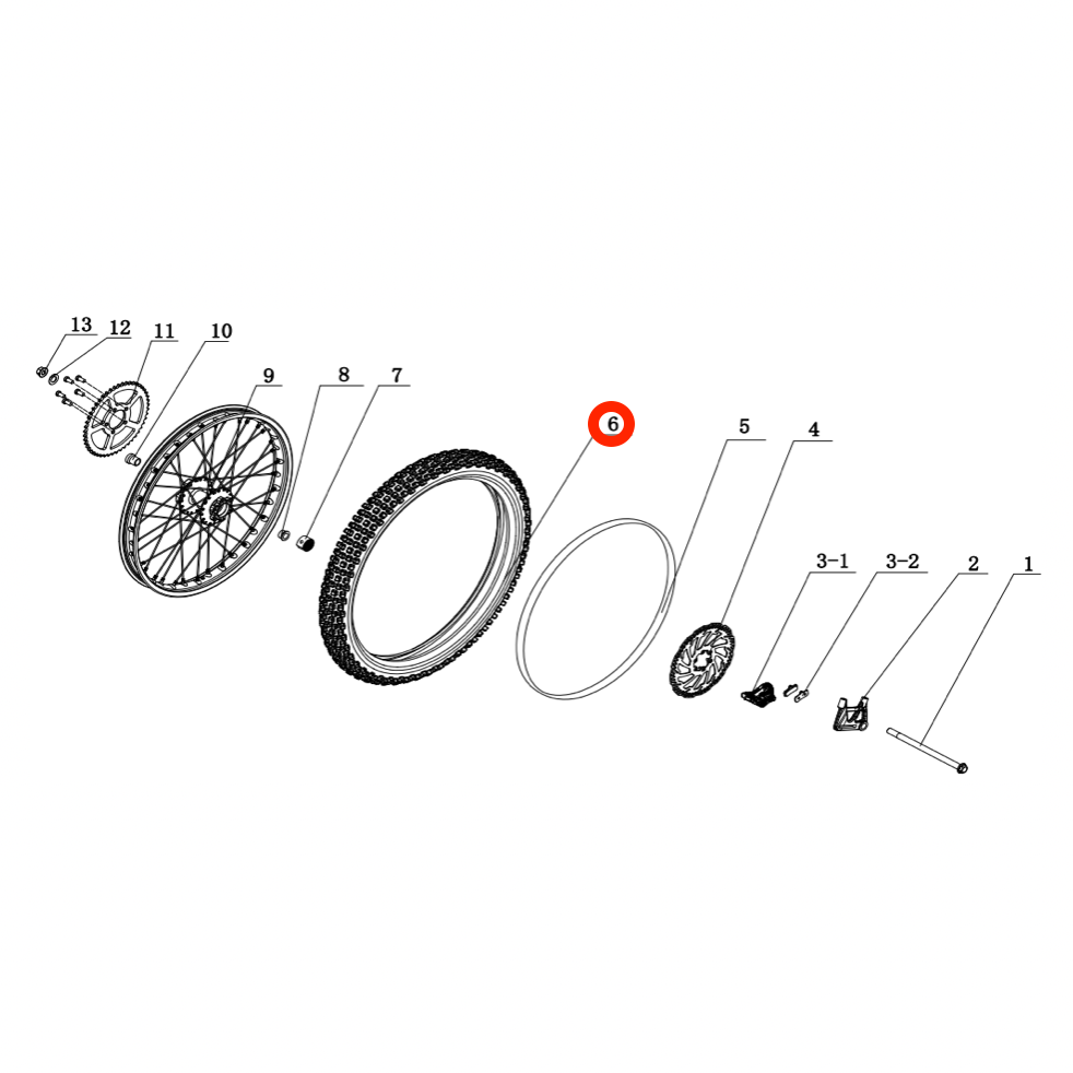 Off Road Tire 19"
