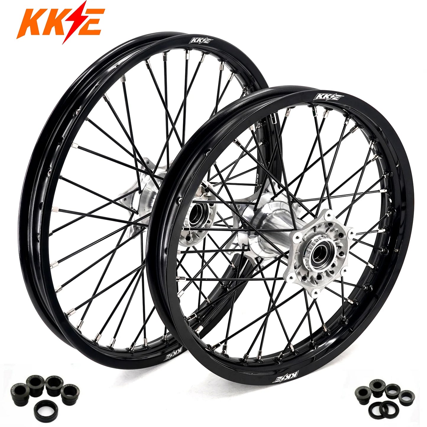 KKE 21"/18" Cast Hub Billet Rims For KTM, Husqvarna, & Husaberg