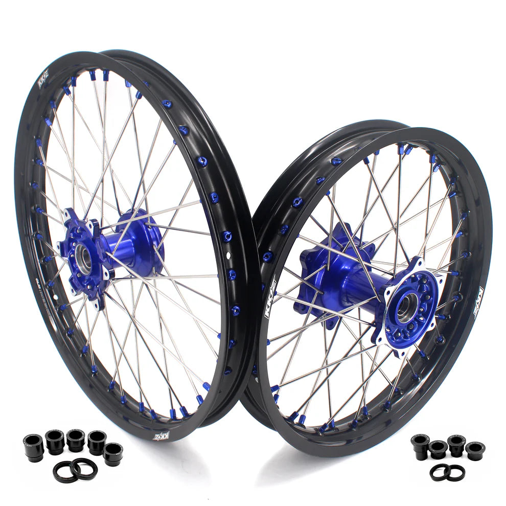 KKE 21"/19" Cast Hub Billet Rims For Yamaha YZ125 YZ250 YZ250F YZ450F WR450F