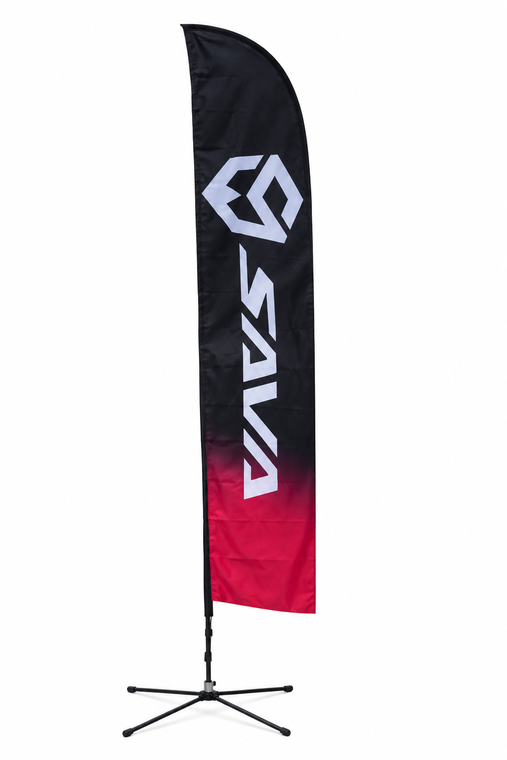 SAVA Black/Red Feather Flag