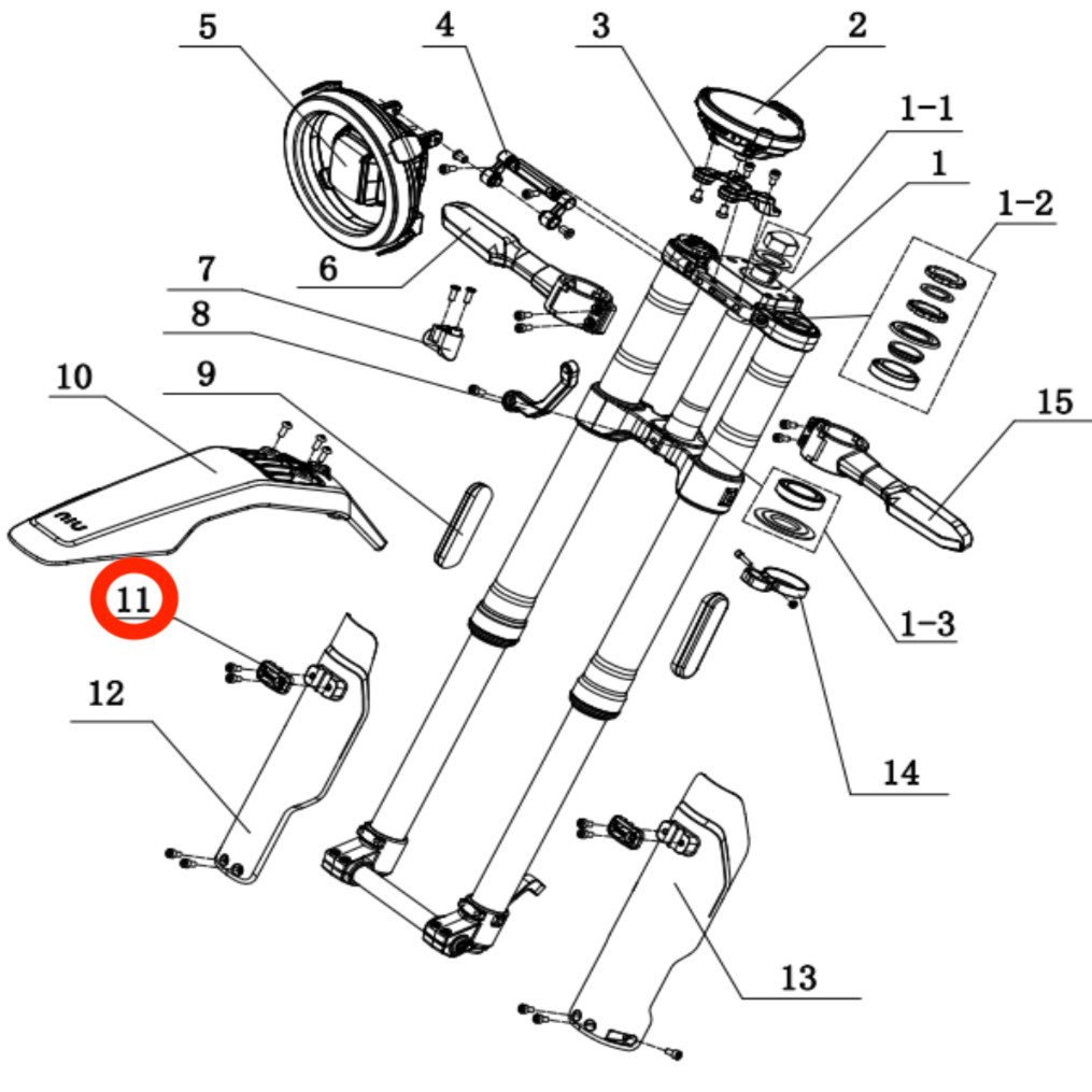 Fork Guard Brake Hose Holder