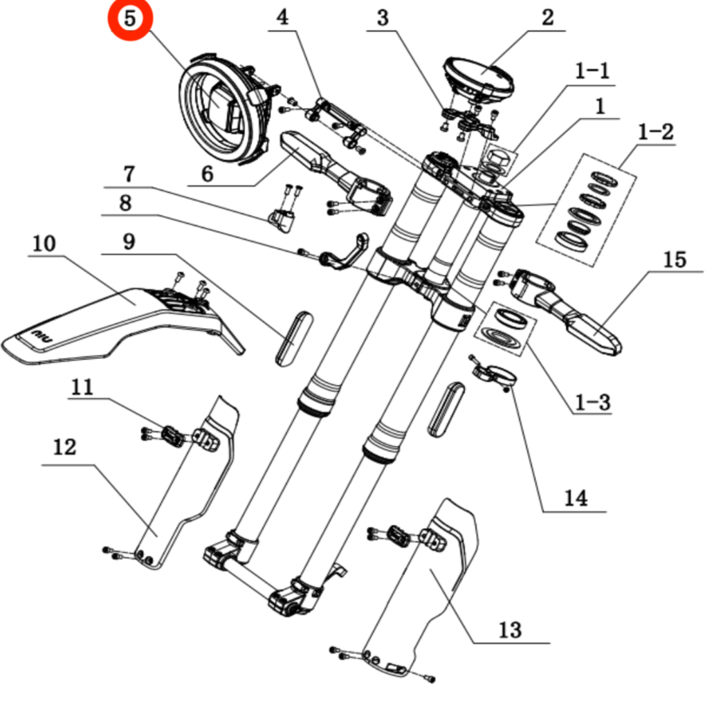 XQi3 Headlight Assembly