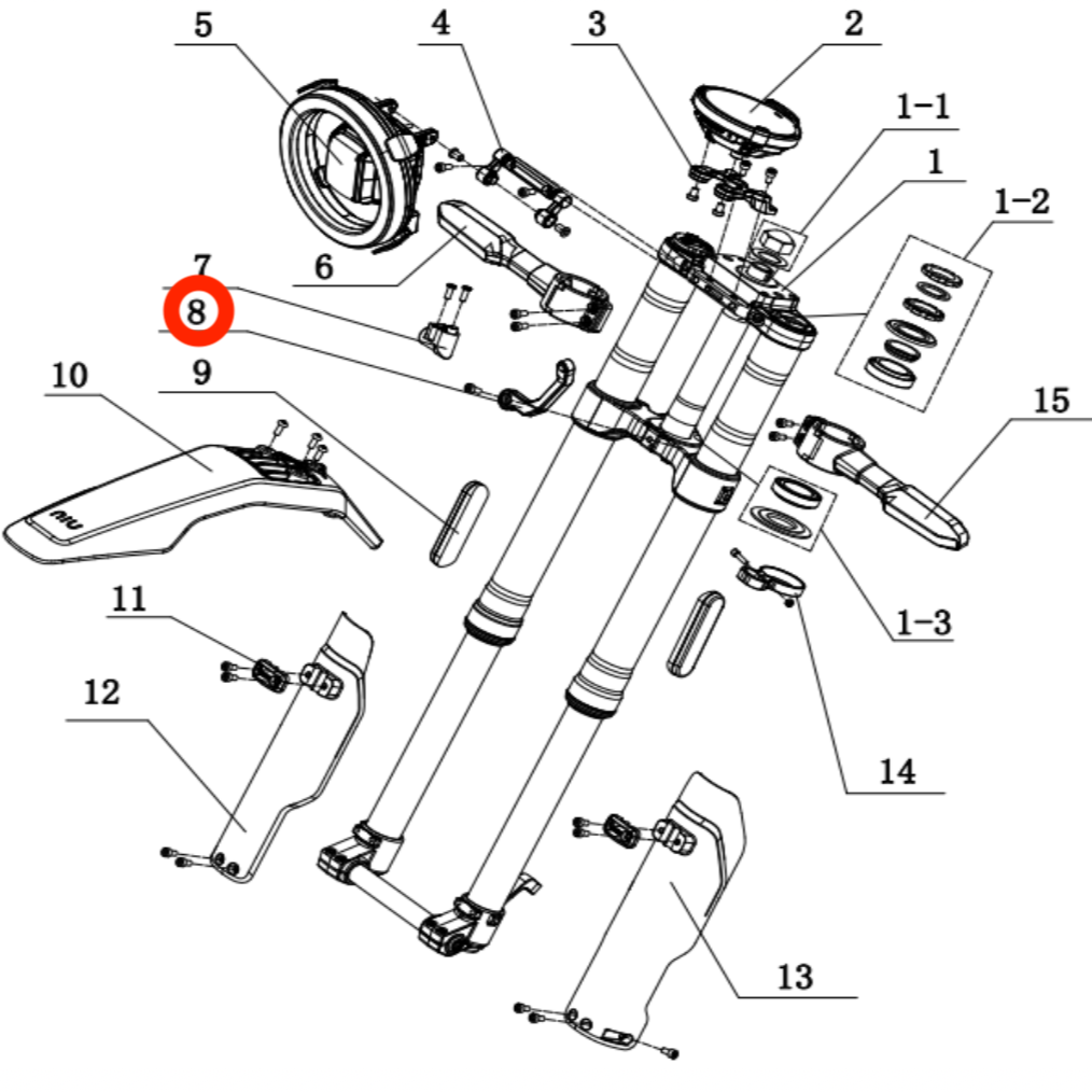 Front Light Bracket "B"