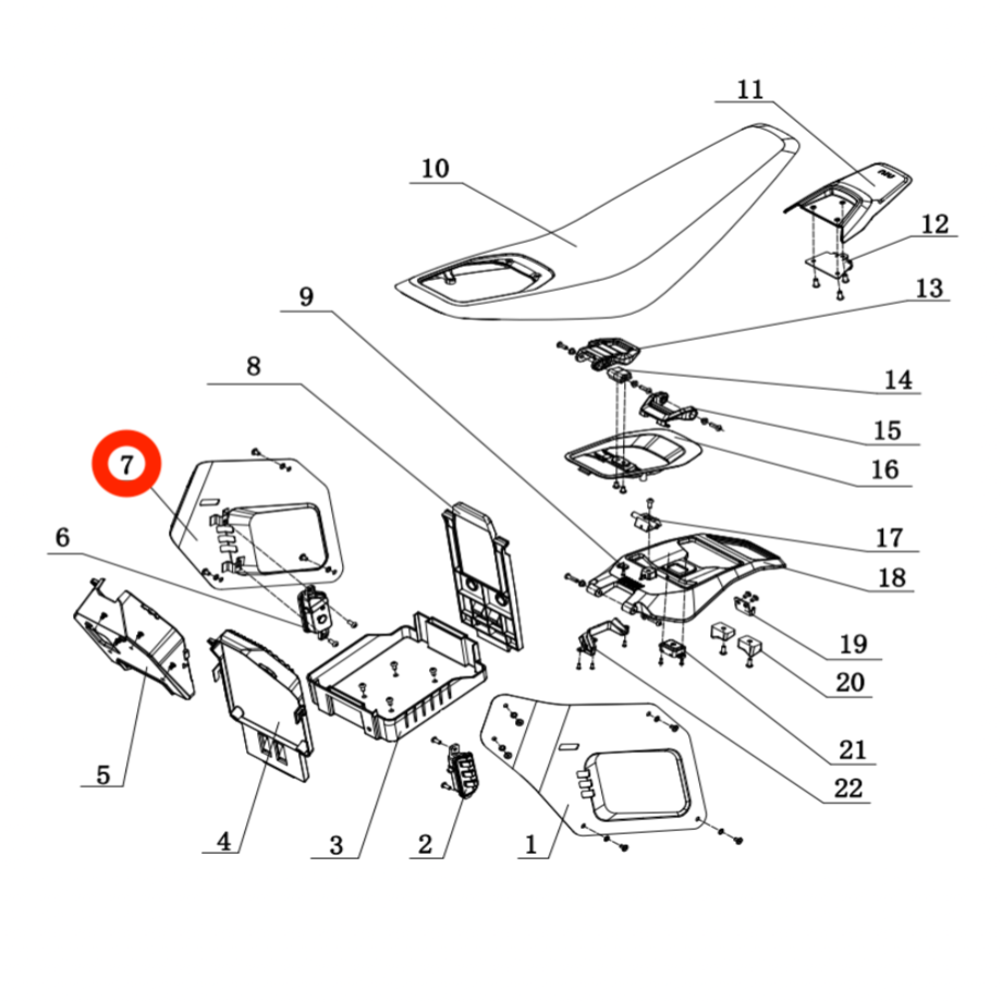 Right Trim Plate (Yellow)