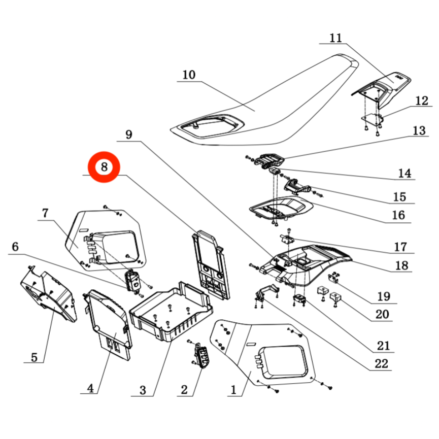 Rear Battery Plate