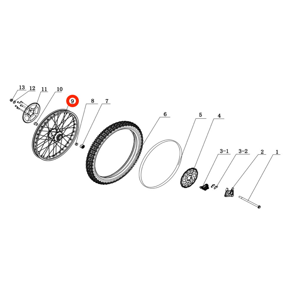 Rear Wheel Assembly