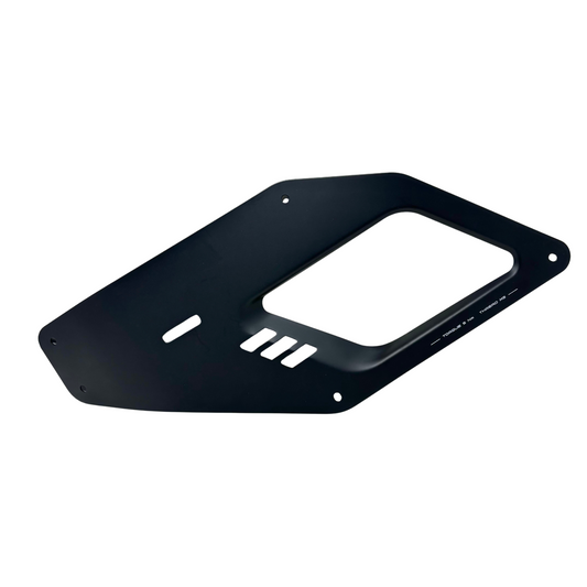 Left Trim Plate (Black)